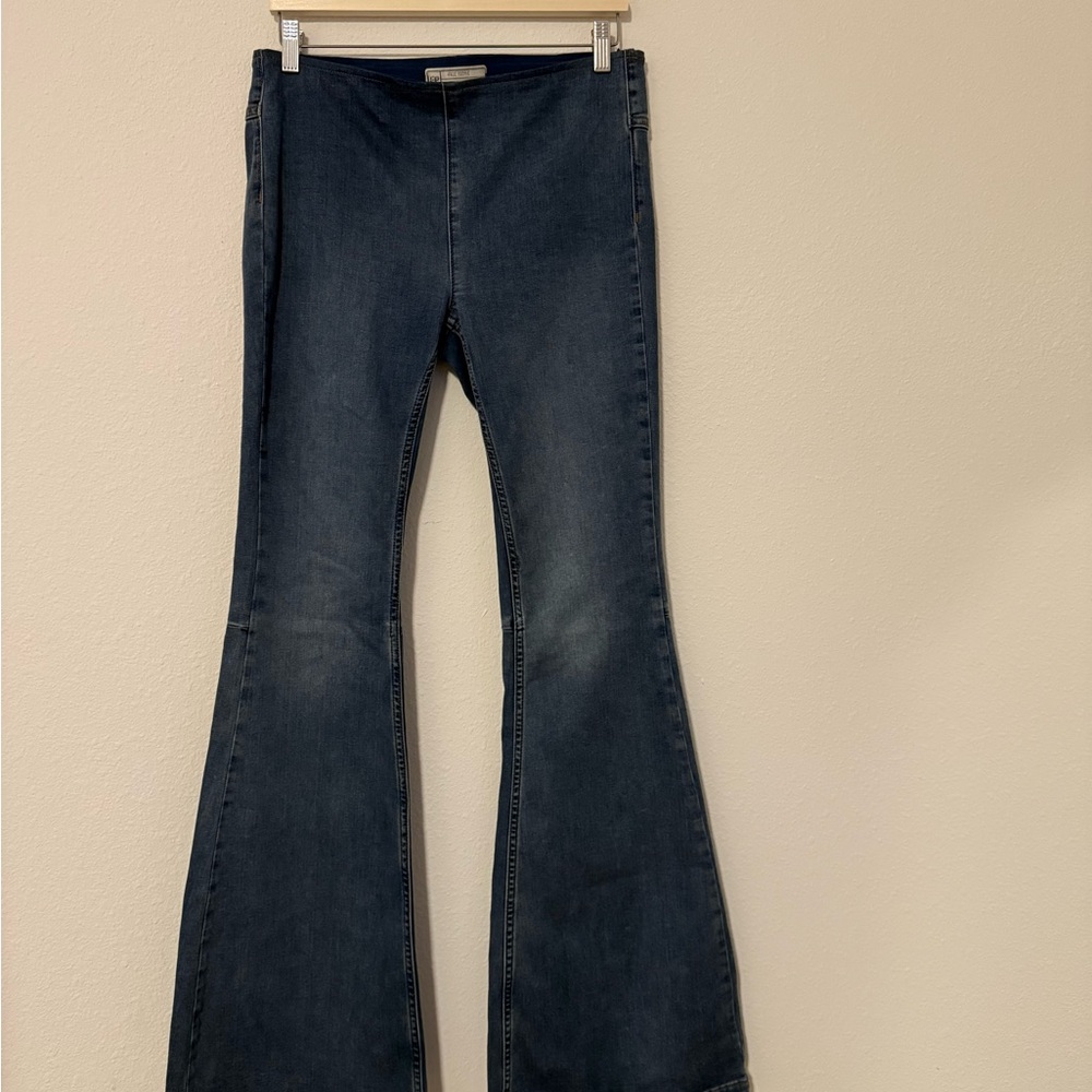 Free People Indigo Denim Pants